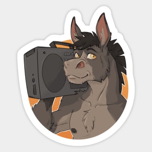 Disco Donkey Sticker